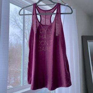 Gym Hair Don’t Care tank size M